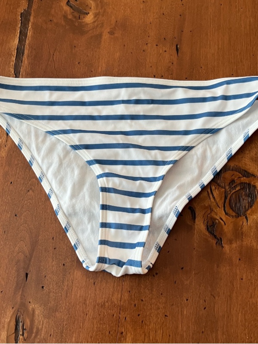 Burberry Brit Blue and White Striped Bikini Bottom